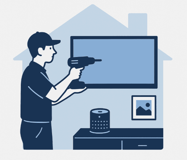 Audio Visual Installation Illustration